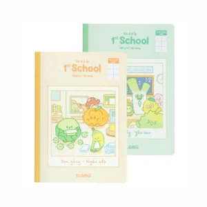Vở 4 ô ly may dán gáy 1st School Fruity B5 KLONG MS 027 – ảnh bìa