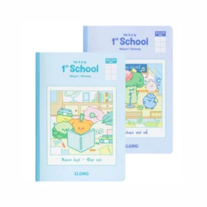 Vở 4 ô ly may dán gáy 1st School Fruity B5 KLONG MS 028 – ảnh bìa