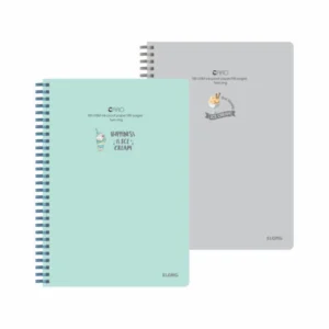 Sổ Caro lò xo kép bìa nhựa 2 mặt B5 80 trang 100/76; MS: 574 – ảnh sản phẩm