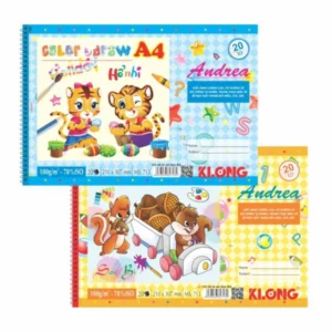 Vở vẽ lò xo xé A4 20 tờ 100/78; MS: 713 – ảnh sản phẩm