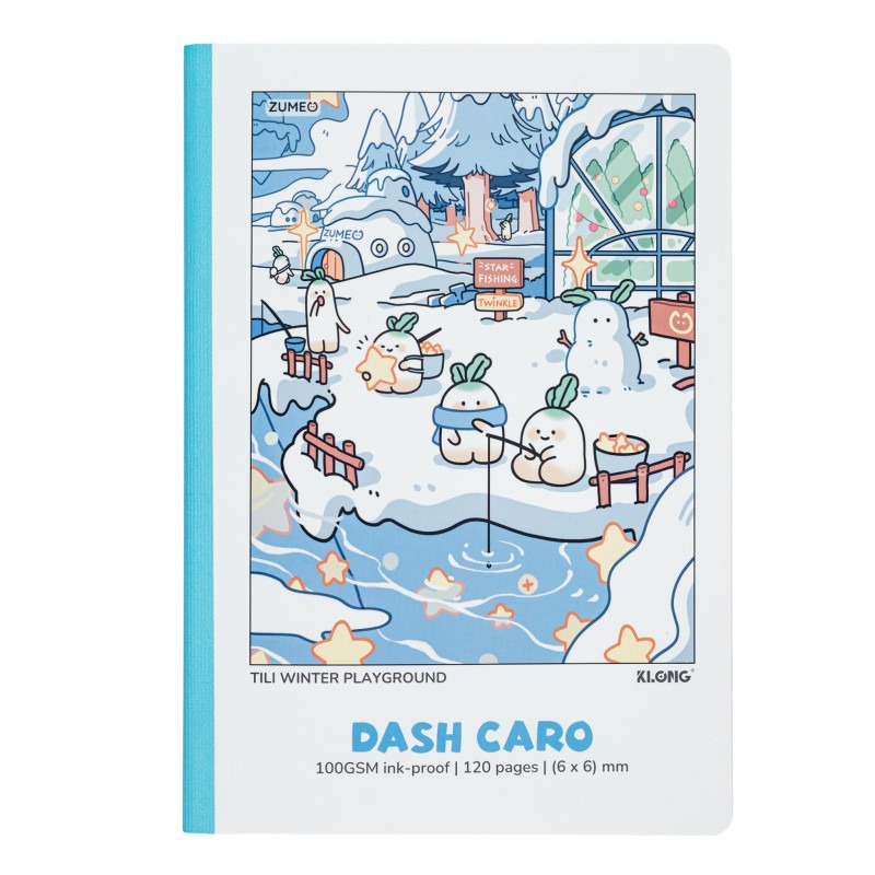 Vở Dash Caro (6 x 6) mm may dán gáy Tili Seasonal Playground B5 KLONG MS 210 – ảnh chi tiết 2