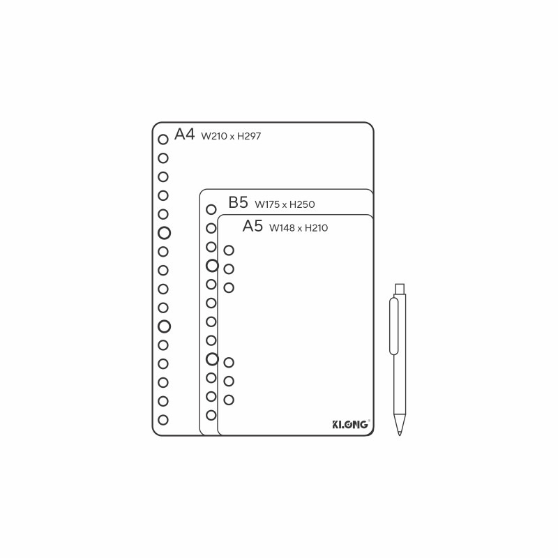 File kẹp còng nhựa 26 chấu B5 KLONG MS 543 – ảnh chi tiết 5