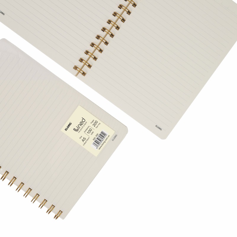 Sổ Dash Line lò xo kép bìa nhựa 2 mặt A5 KLONG MS 595 – ảnh chi tiết 4