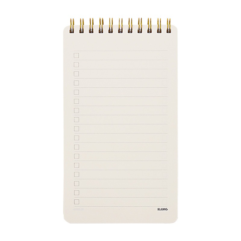 Sổ To Do List lò xo kép bìa nhựa 2 mặt B6 KLONG MS 955 – ảnh chi tiết 4