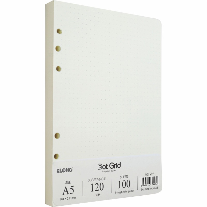Ruột sổ còng Dot Grid A5 KLONG MS 997 – ảnh chi tiết 2